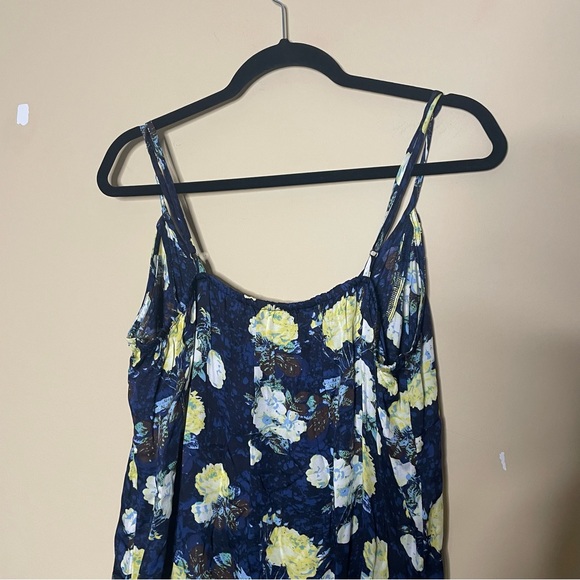 Free People Sunfade Floral Slip Dress in Night Combo Size L NEW - Picture 9 of 13